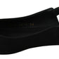 Dolce & Gabbana Black Flats Slingback Charmeuse Shoes