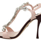 Dolce & Gabbana Pink Crystals Heels Keira Sandals