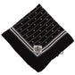 Dolce & Gabbana Black Patterned Silk Square Handkerchief Scarf