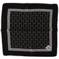 Dolce & Gabbana Black Patterned Silk Square Handkerchief Scarf