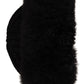 Dolce & Gabbana Black Cashmere Fur Women Beanie Women Hat