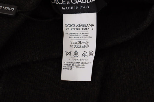 Dolce & Gabbana Gray Cashmere Tights Stocking Pantyhose Socks