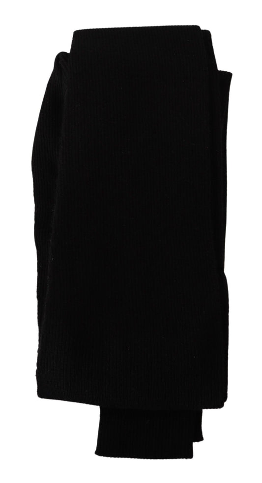 Dolce & Gabbana Black 100% Cashmere Tights Stocking Socks