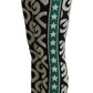 Dolce & Gabbana White Black Green Multicolor DG Mania Joggers Sweatpants