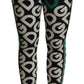 Dolce & Gabbana White Black Green Multicolor DG Mania Joggers Sweatpants