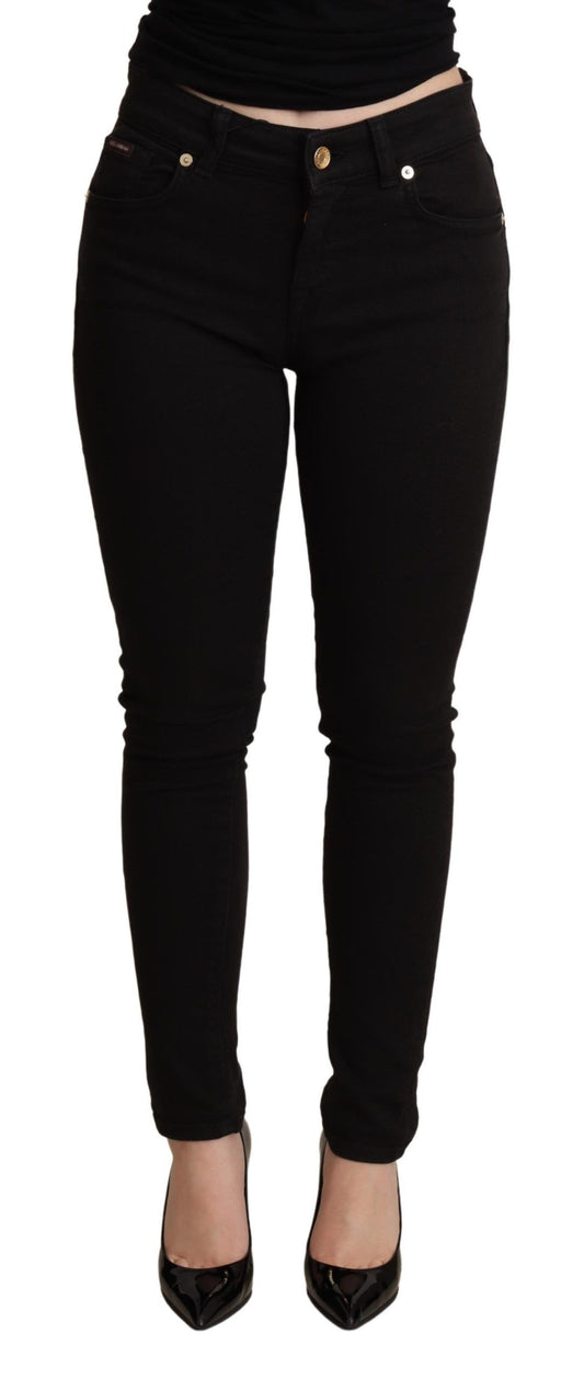 Dolce & Gabbana Black Stretch Denim Skinny Jeans