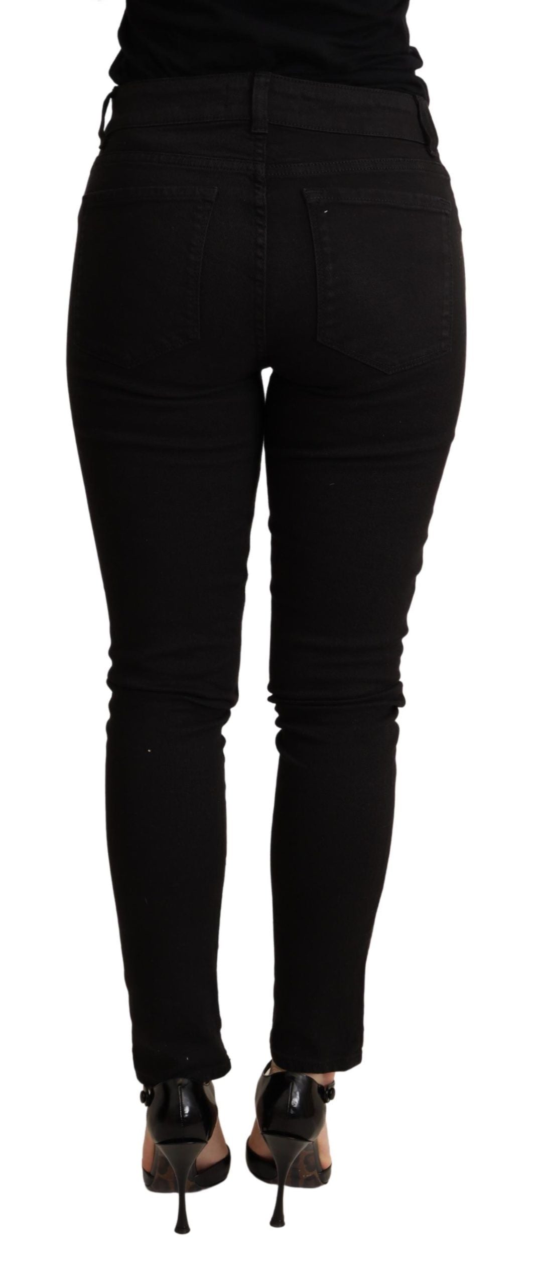 Dolce & Gabbana Black Stretch Denim Skinny Jeans