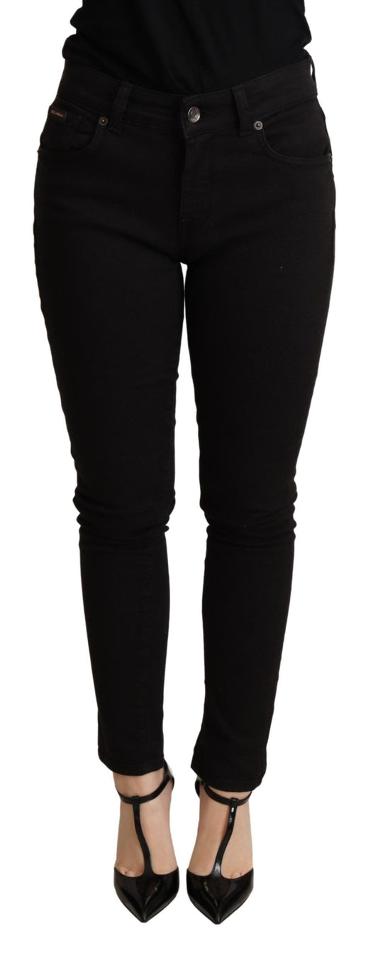 Dolce & Gabbana Black Stretch Denim Skinny Jeans