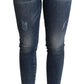 Dolce & Gabbana Blue Skinny Denim Cotton Stretch Trouser Jeans