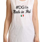 Dolce & Gabbana White DG Motive Tank Top