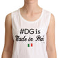 Dolce & Gabbana White DG Motive Tank Top