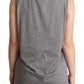 Dolce & Gabbana Gray Sleeveless Round Neck Tank Top T-shirt