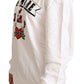 Dolce & Gabbana White L'Amore Hooded Pullover Sweater