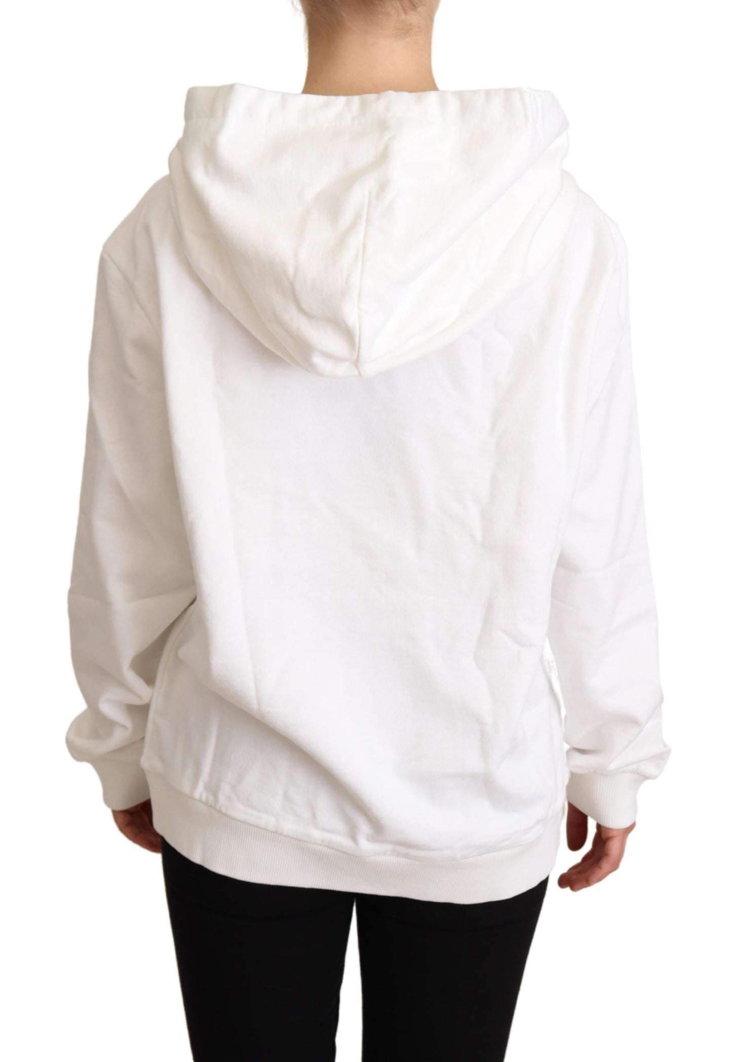 Dolce & Gabbana White L'Amore Hooded Pullover Sweater