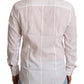 Dolce & Gabbana White Cotton Slim Fit Mens MARTINI Shirt