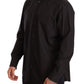 Dolce & Gabbana Black 100% Cotton Formal Dress Top Shirt