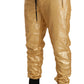 Dolce & Gabbana Gold Pig Of The Year Cotton Trousers Pants