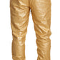 Dolce & Gabbana Gold Pig Of The Year Cotton Trousers Pants