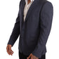 Dolce & Gabbana Blue Wool Slim Fit Jacket Coat MARTINI Blazer