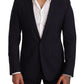 Dolce & Gabbana Navy Blue Wool Slim Fit MARTINI Blazer