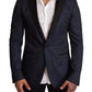 Dolce & Gabbana Blue Wool Slim Fit MARTINI Blazer Jacket