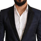 Dolce & Gabbana Blue Wool Slim Fit MARTINI Blazer Jacket