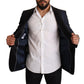 Dolce & Gabbana Blue Wool Slim Fit MARTINI Blazer Jacket