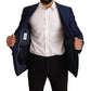 Dolce & Gabbana Navy Blue Slim Fit Jacket MARTINI Blazer