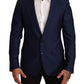 Dolce & Gabbana Navy Blue Slim Fit Jacket MARTINI Blazer