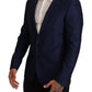 Dolce & Gabbana Navy Blue Slim Fit Jacket MARTINI Blazer