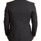 Dolce & Gabbana Gray Check Wool Slim Fit Blazer Jacket