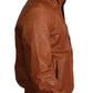 Dolce & Gabbana Brown Leather Lambskin Hooded Coat Jacket