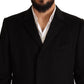 Dolce & Gabbana Gray Long Cashmere Coat Jacket