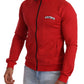 Dolce & Gabbana Red DG Motor Club Zipper Stretch Sweater