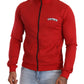 Dolce & Gabbana Red DG Motor Club Zipper Stretch Sweater