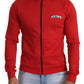 Dolce & Gabbana Red DG Motor Club Zipper Stretch Sweater