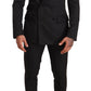 Dolce & Gabbana Black Brocade 2 Piece Set Suit