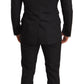 Dolce & Gabbana Black Brocade 2 Piece Set Suit