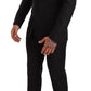 Dolce & Gabbana Black Logo Wool Slim Fit 2 Piece MARTINI Suit