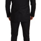 Dolce & Gabbana Black Logo Wool Slim Fit 2 Piece MARTINI Suit