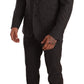 Dolce & Gabbana Black Fantasy Pattern Wool MARTINI Suit