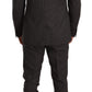 Dolce & Gabbana Black Fantasy Pattern Wool MARTINI Suit