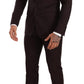 Dolce & Gabbana Bordeaux Wool MARTINI Slim Fit Suit