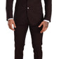 Dolce & Gabbana Bordeaux Wool MARTINI Slim Fit Suit