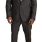 Dolce & Gabbana Gray Metallic MARTINI Slim Fit Set Suit