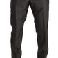 Dolce & Gabbana Gray Metallic MARTINI Slim Fit Set Suit