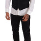 Dolce & Gabbana Black Cotton Single Breasted Waistcoat