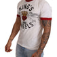 Dolce & Gabbana White Kings Angels Print Cotton T-shirt