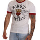 Dolce & Gabbana White Kings Angels Print Cotton T-shirt