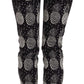 Dolce & Gabbana Black Pineapple Print Skinny Capri Pants